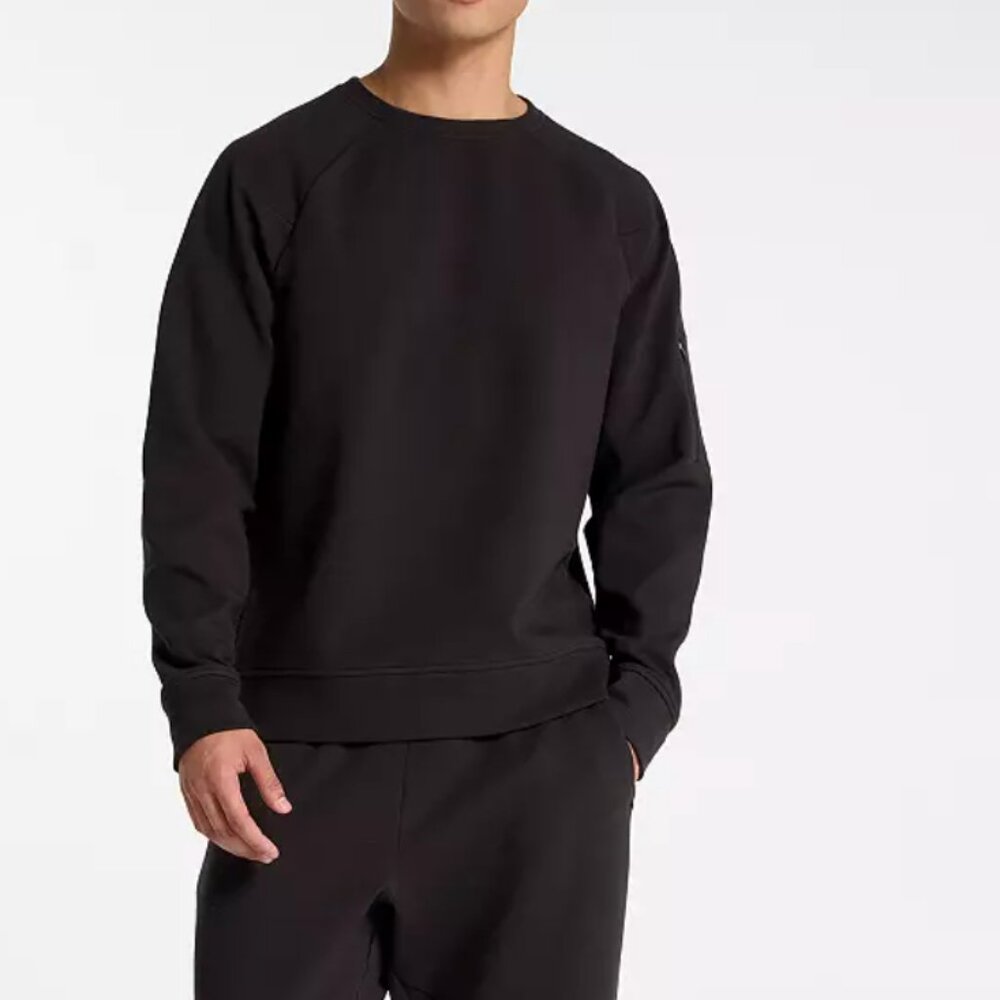 DSG‎ Men's Sport Fleece Crewneck, Pure Black, Medium, NWT